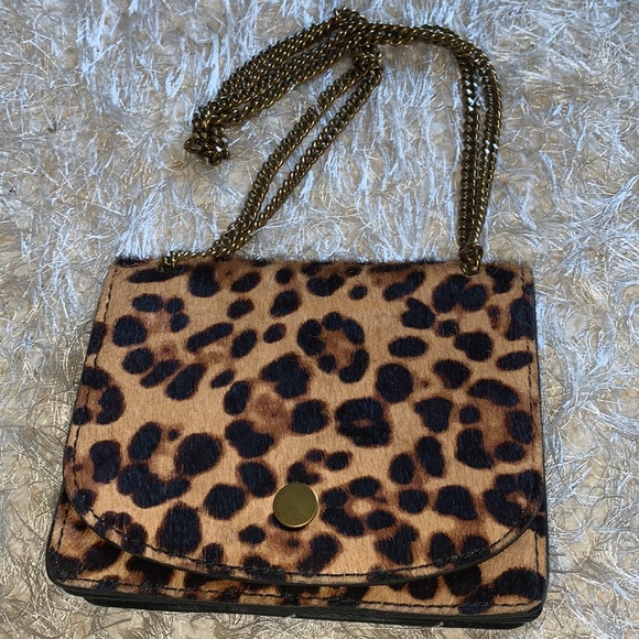 Madewell Calf Hair Leather Suede Crossbody Bag - Picture 14 of 15